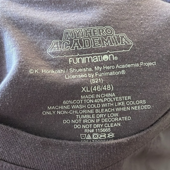 Funimation My Hero Academia Purple Long Sleeve Shirt Size XL - Picture 5 of 5